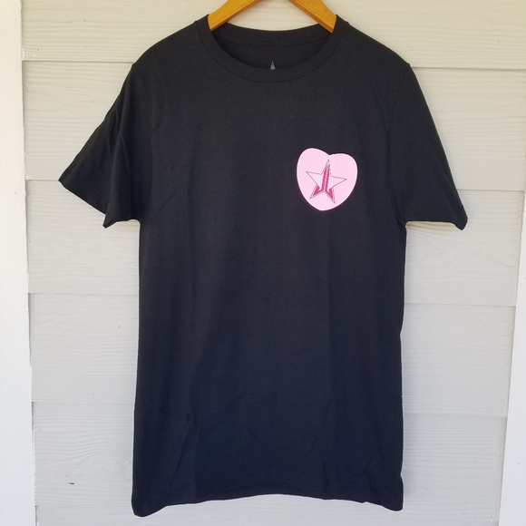 Jeffree Star Cosmetic Candy Hearts Valentines Exclusive Black T-Shirt, Size Sml - Picture 2 of 9